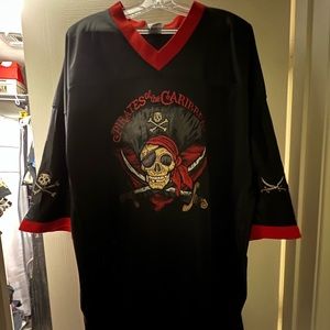 Pirates of the Caribbean Captain Jack Sparrow jersey size XXl pre-owned.